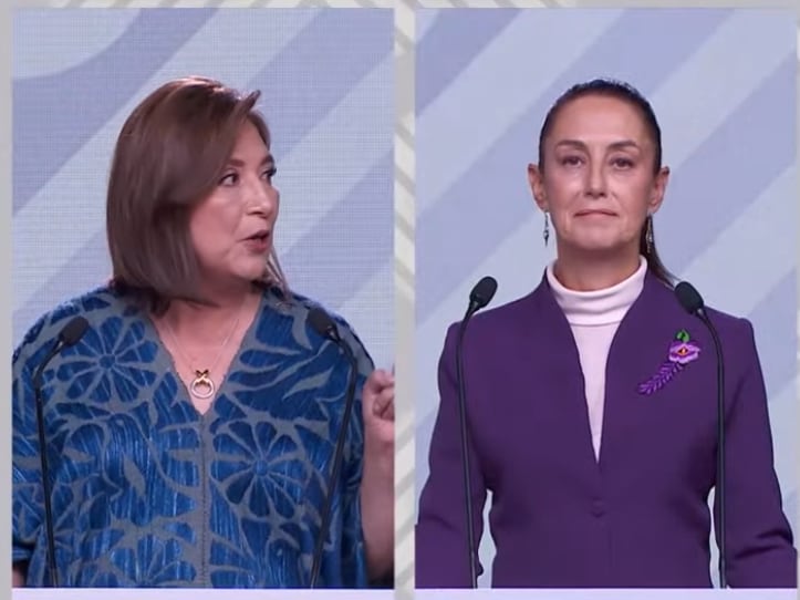 Xóchitl Gálvez roció con desinfectante a policías de CDMX