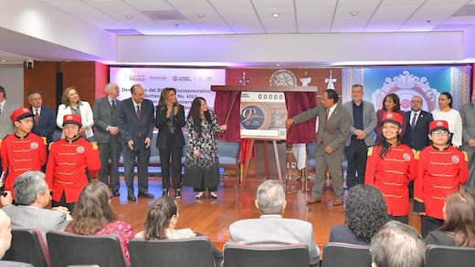 Lotería Nacional devela billete conmemorativo por 90 años del Tribunal Federal de Justicia Administrativa