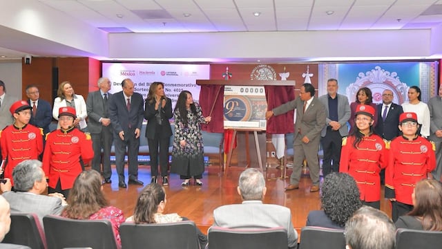 Lotería Nacional conmemora 90 años del TFJA.