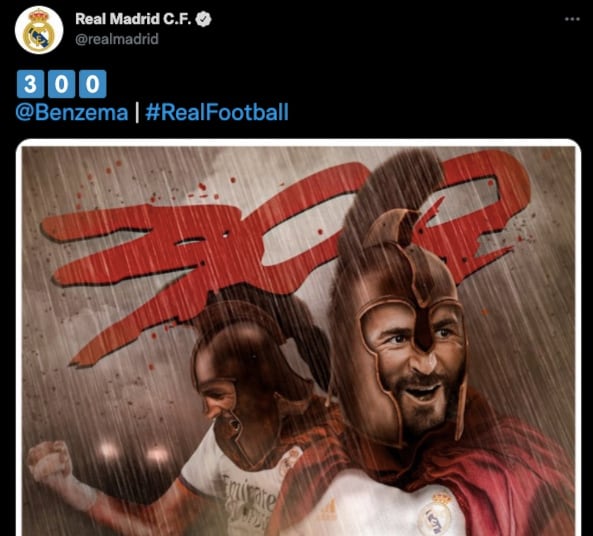 Benzema llegó a 300 goles en el Real Madrid