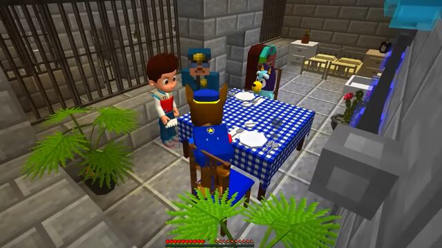 Bluey tiene una cita con Chase de Paw Patrol