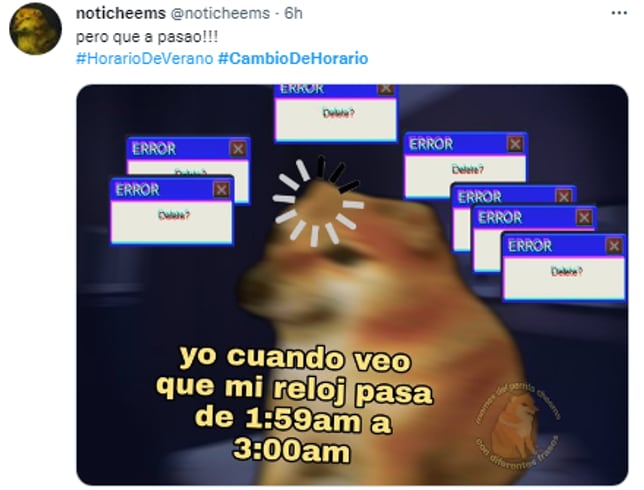 memes horario de verano