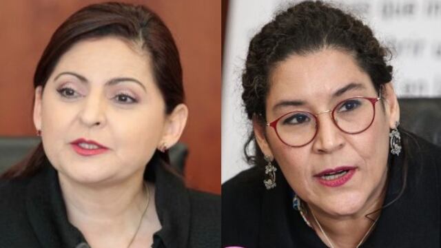 Mónica Soto y Lenia Batres