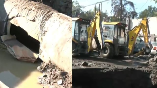 Reparan ruptura que provocó megafuga de agua en Iztapalapa