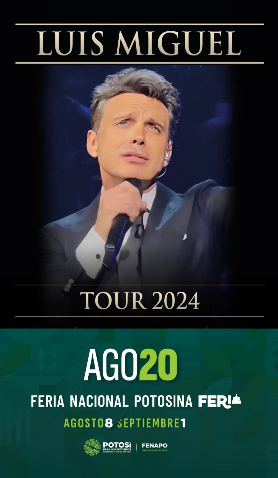 Ricardo Gallardo anuncia a Luis Miguel para la FENAPO 2024