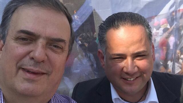 Santiago Nieto y Marcelo Ebrard