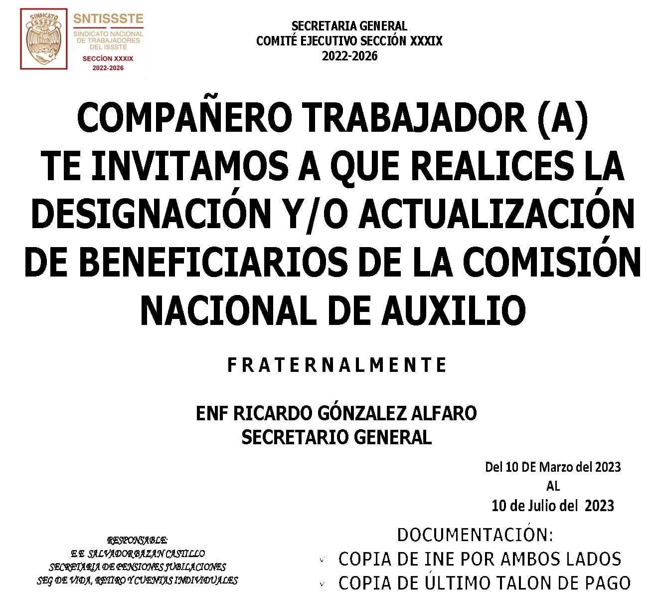 Comisión nacional de auxilio