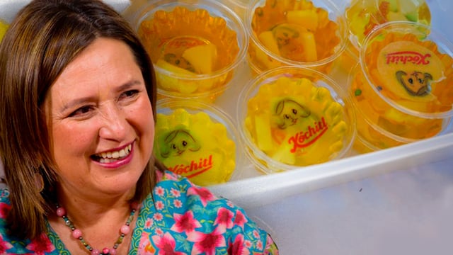 Xóchitl Gálvez y sus gelatinas