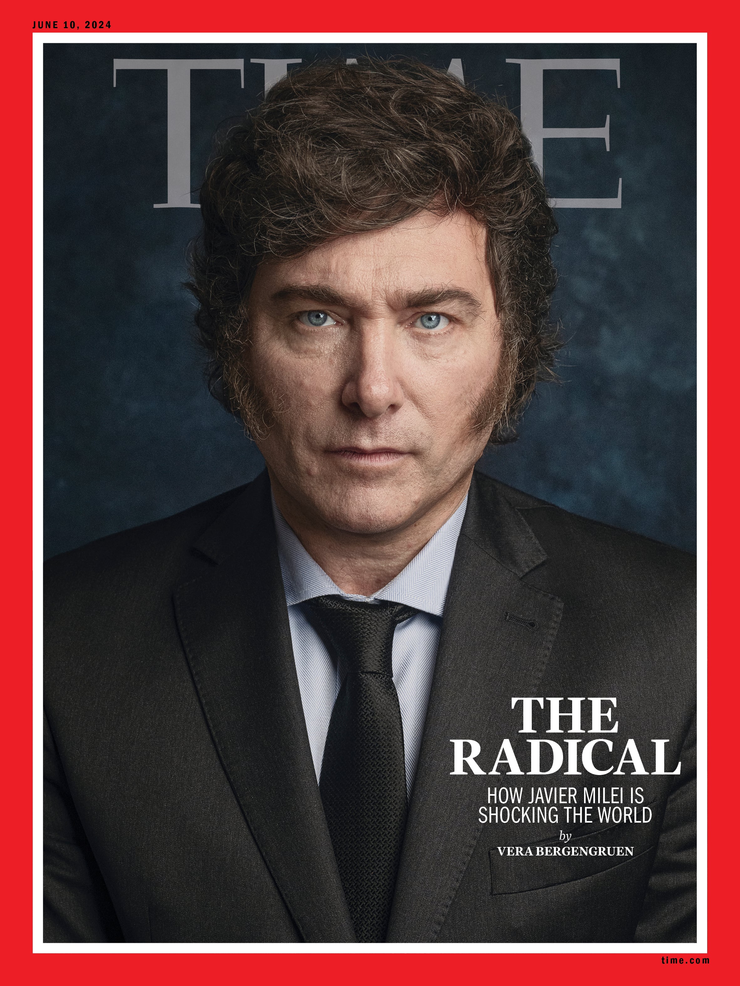 Javier Milei será portada de la revista Time