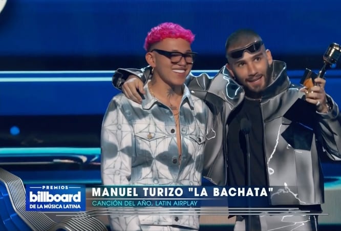 Premios Billboard de la Música Latina 2023: Manuel Turizo gana en “Latin Airplay” Canción del Año