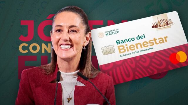 Claudia Sheinbaum entrega tarjetas de Jóvenes Construyendo el Futuro.