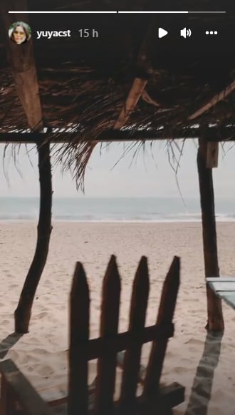 Yuya y Siddhartha de vacaciones en la playa-