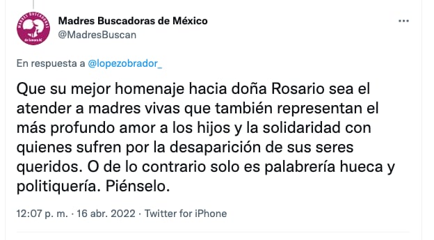 Tuit Madres Buscadoras de México