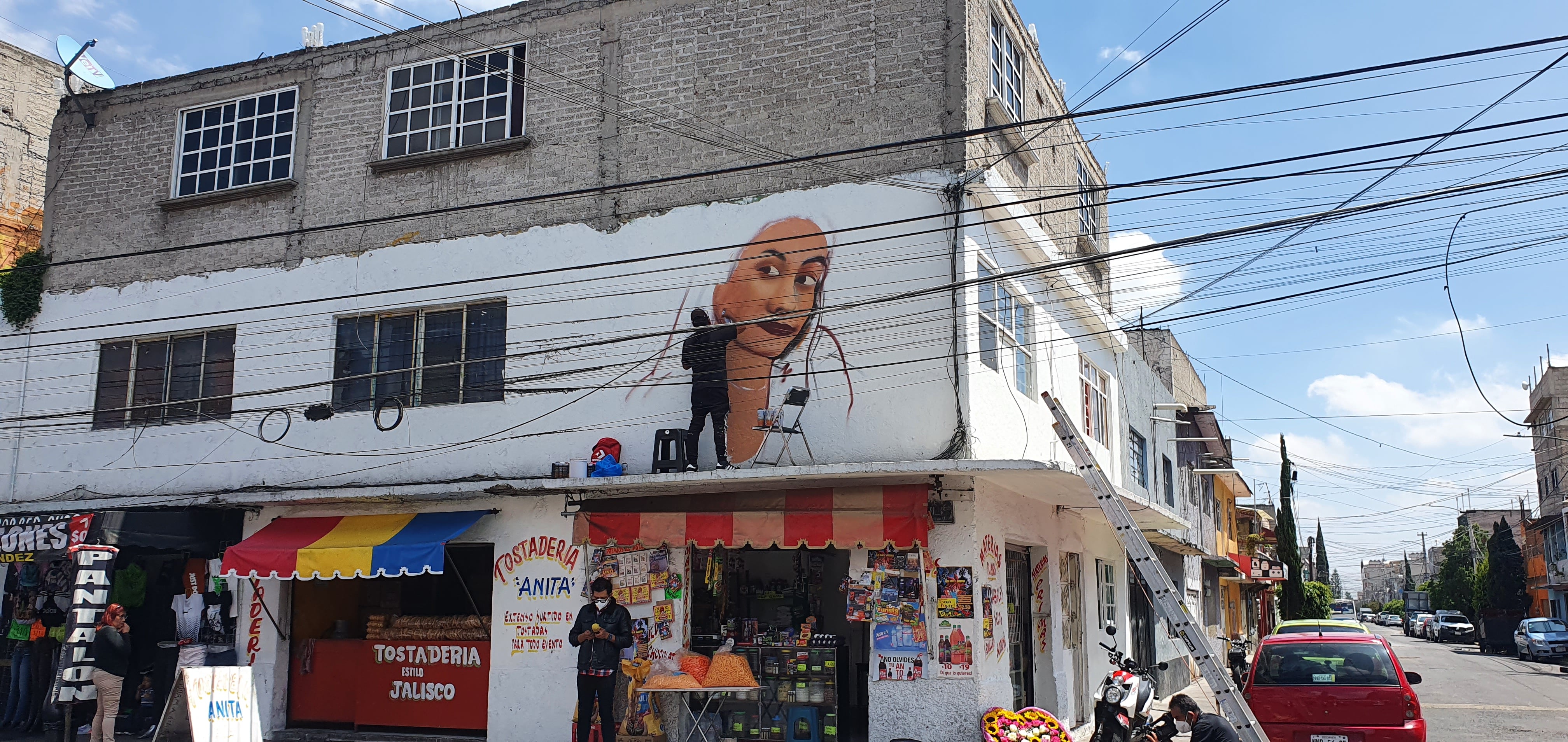 Mural de Renata Martinely en Neza