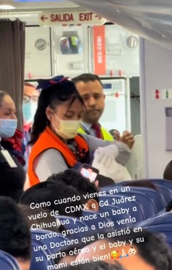 Bebé nace en pleno vuelo de Aeroméxico de CDMX a Ciudad Juárez