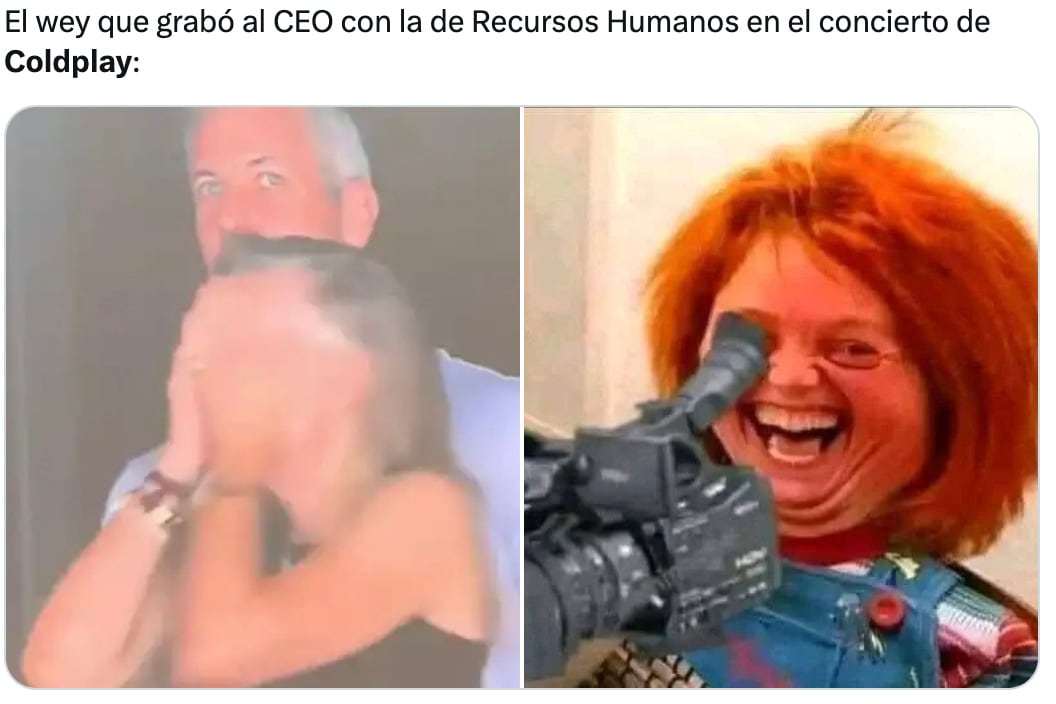 Memes de la infidelidad de Andy Byron y Kristin Cabot de Astronomer en el concierto de Coldplay