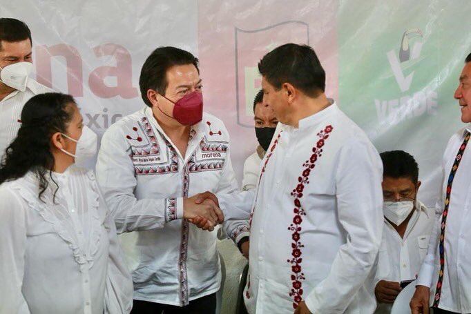 Mario Delgado y Salomón Jara en Oaxaca
