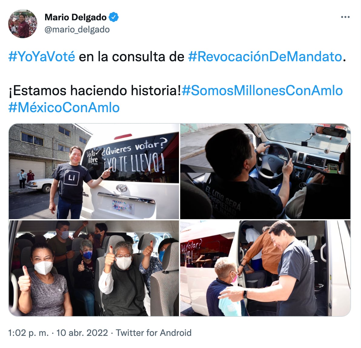 Acusan a Mario Delgado de acarreo de votantes