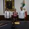 Claudia Sheinbaum y Alejandro Murat se reúnen en el Palacio de Gobierno de Oaxaca