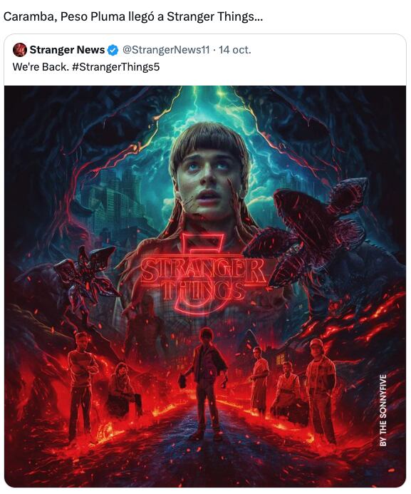 Peso Pluma hace canon el meme de su parecido con Mike de Stranger Things en Netflix