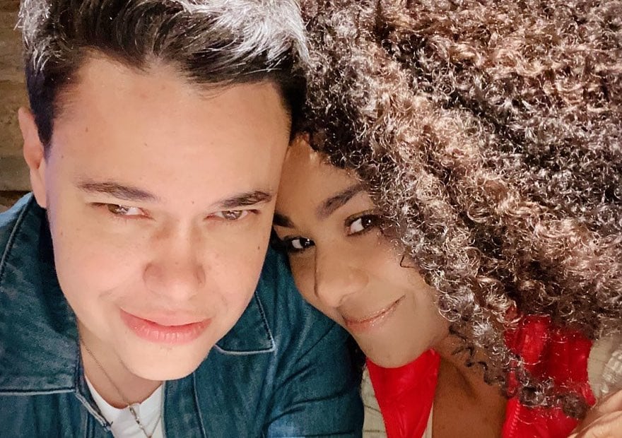 M'Balia y su novia Alex