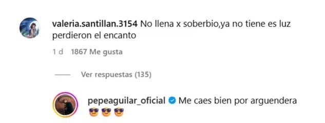 Pepe Aguilar reacciona a comentarios negativos
