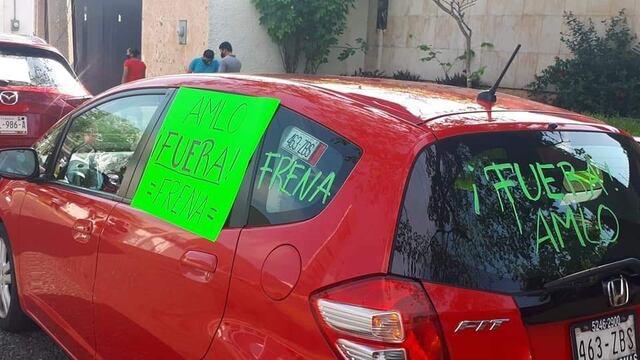 Carro en la protesta