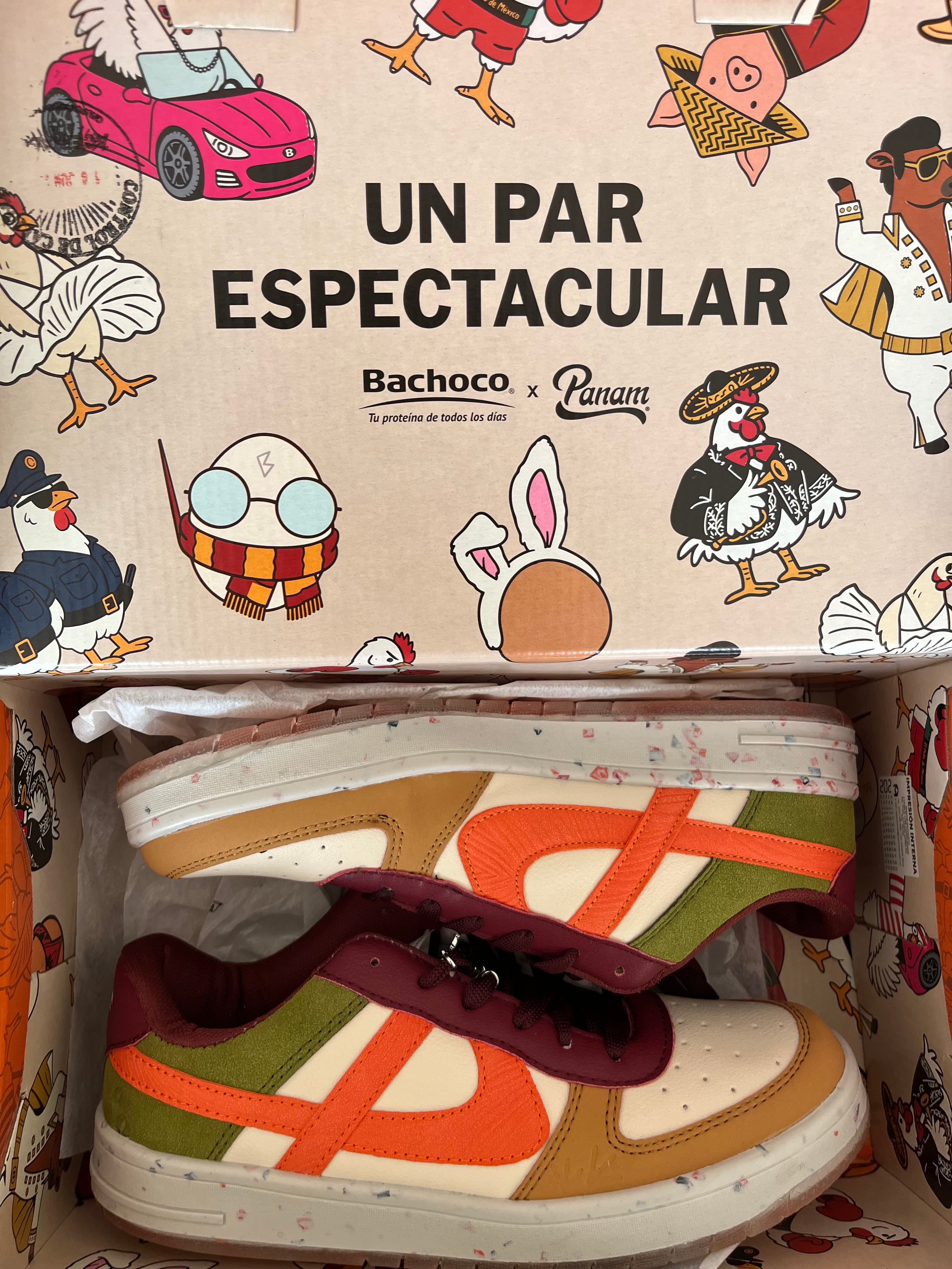 Tenis Panam x Bachoco: La caja es de colección
