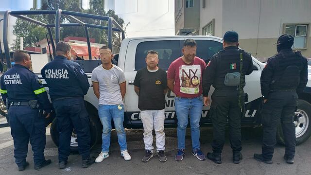 Policía de Cuautitlán Izcalli detiene a 3 ladrones