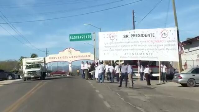 Acceso a la cabecera municipal de Badiraguato