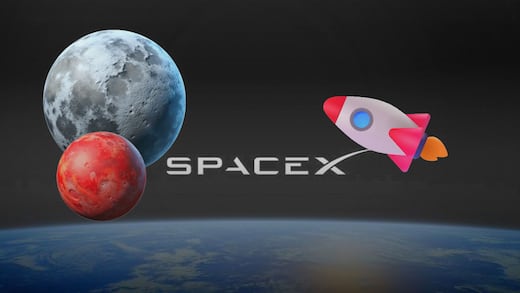 SpaceX construirá un sistema para viajes comerciales a la Luna y Marte
