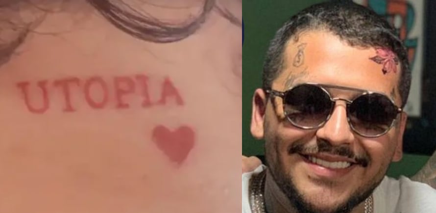 Christian Nodal se cubre otro tatuaje en honor a Belinda