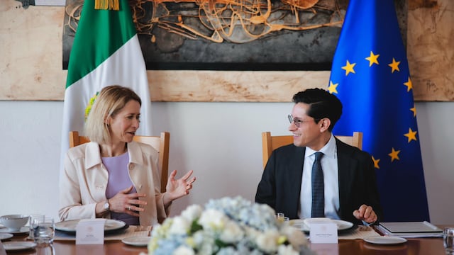 Roberto Velasco recibe a Kaja Kallas en histórica reunión México-Unión Europea