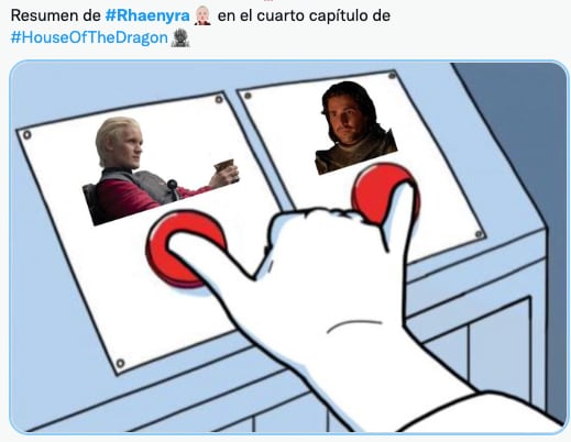 Memes de The House of Dragon de Daemon y Rhaenyra