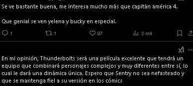 Fans de Marvel opinan sobre Thunderbolts*