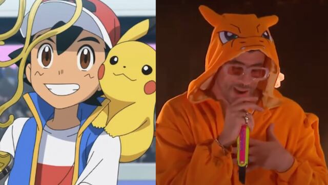 Bad Bunny y Ash Ketchum