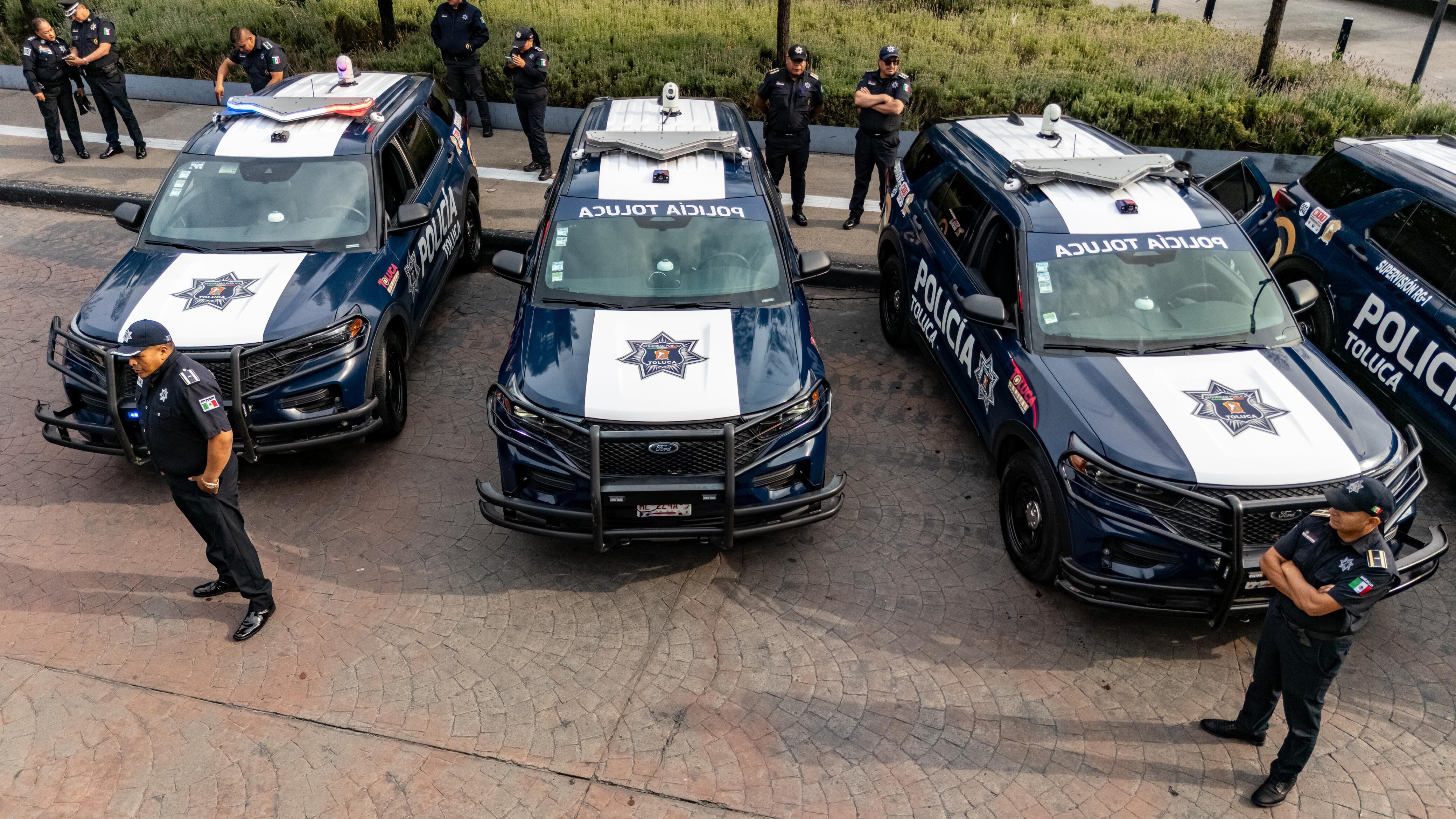 Toluca se pone a la vanguardia en seguridad: 30 patrullas con reconocimiento facial y lector de placas.