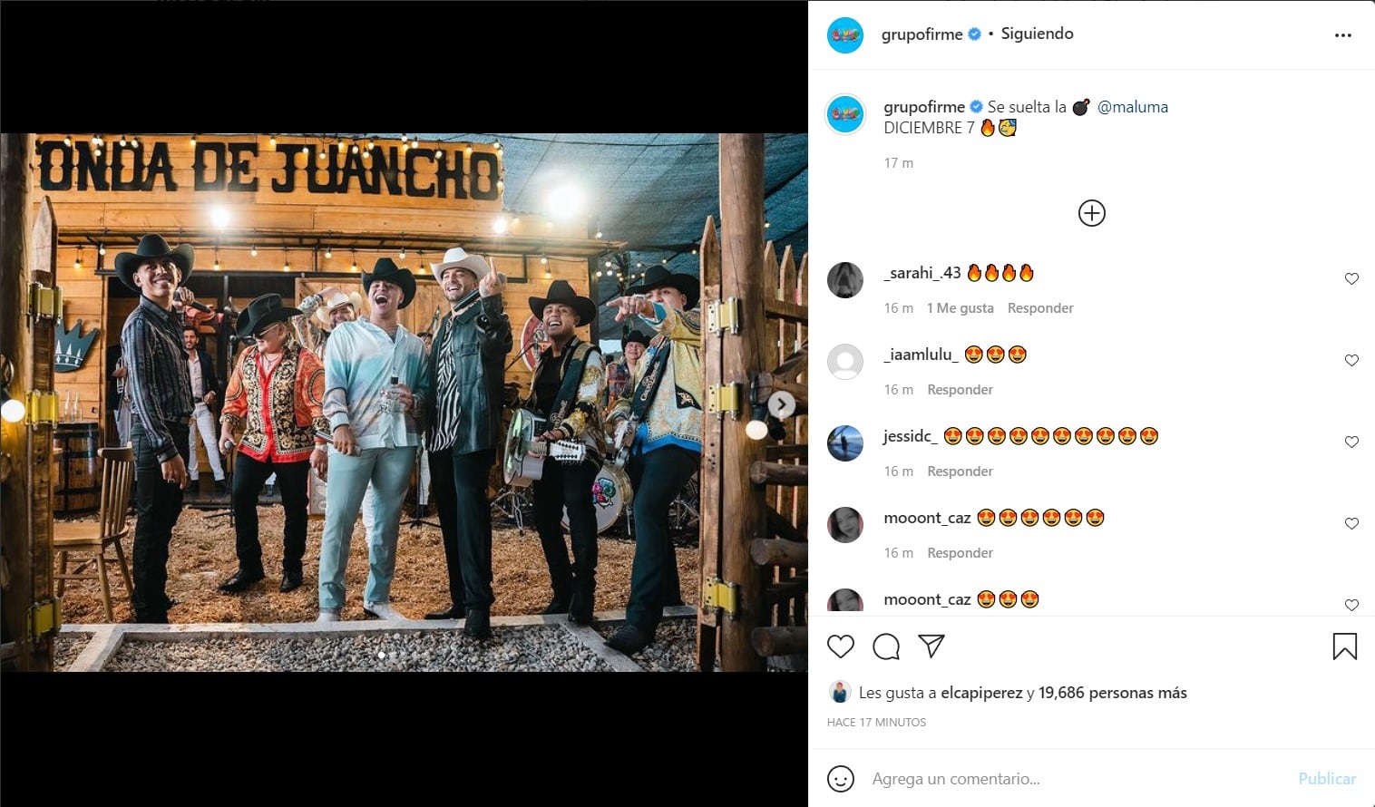 Grupo Firme y Maluma