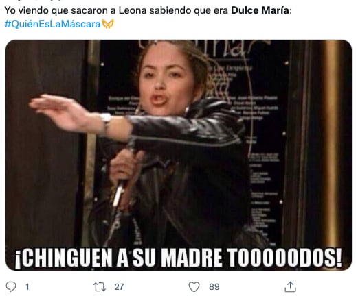 Memes de la eliminación de Dulce María como Leona en '¿Quién es la Máscara?'