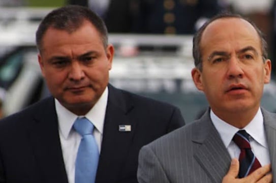 Felipe Calderón y Genaro García Luna