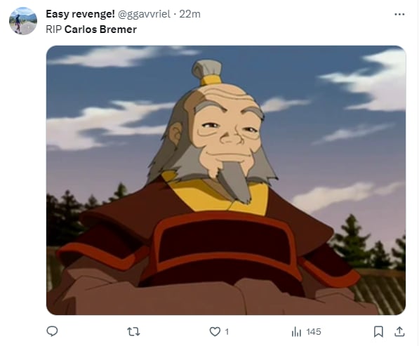 Memes por la muerte de Carlos Bremer
