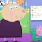 7 dibujos de Peppa Pig y Señora Gacela en la escuela para colorear por el Día del Maestro