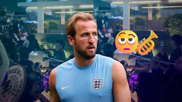 La serenata de la afición mexicana a Inglaterra antes del partido