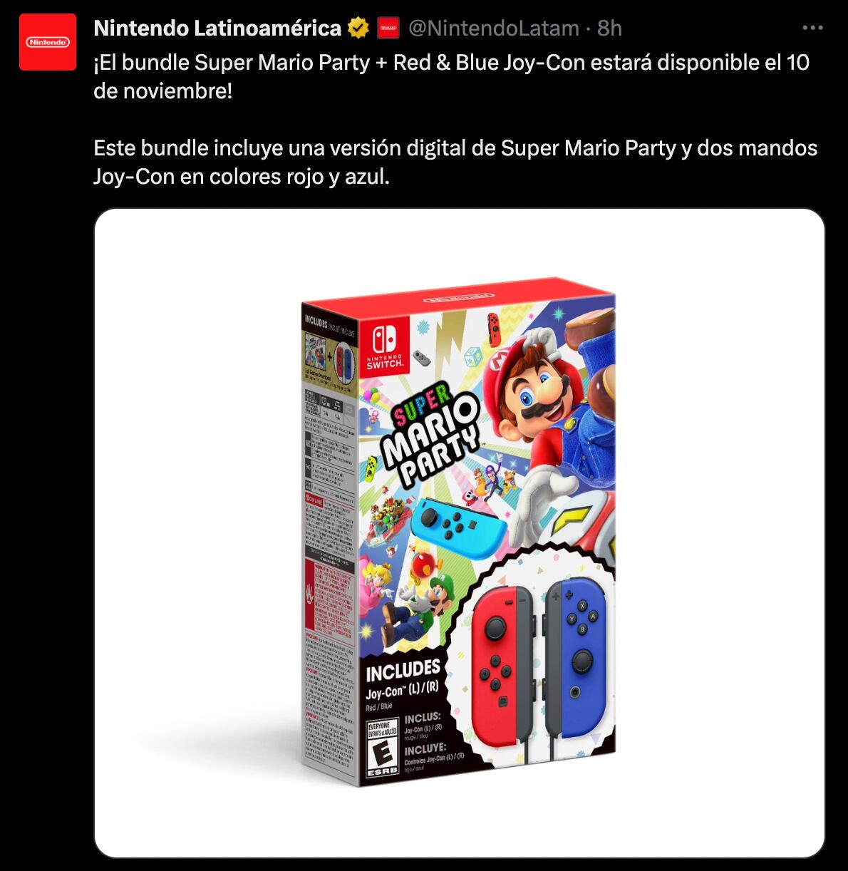 Super Mario Party con JoyCons