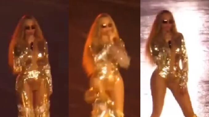 VIDEO: Beyoncé se queda sin pantalón durante concierto en Londres de su gira Cowboy Carter y entre risas lo resolvió así