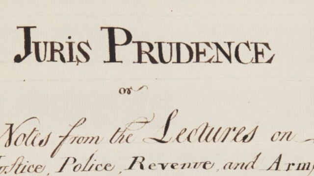 Libro sobre jurisprudencia de Smith