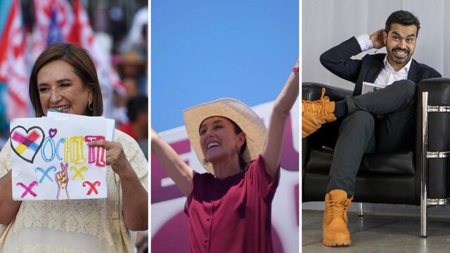 XÓCHITL GÁLVEZ, CLAUDIA SHEINBAUM Y JORGE ÁLVAREZ MÁYNEZ