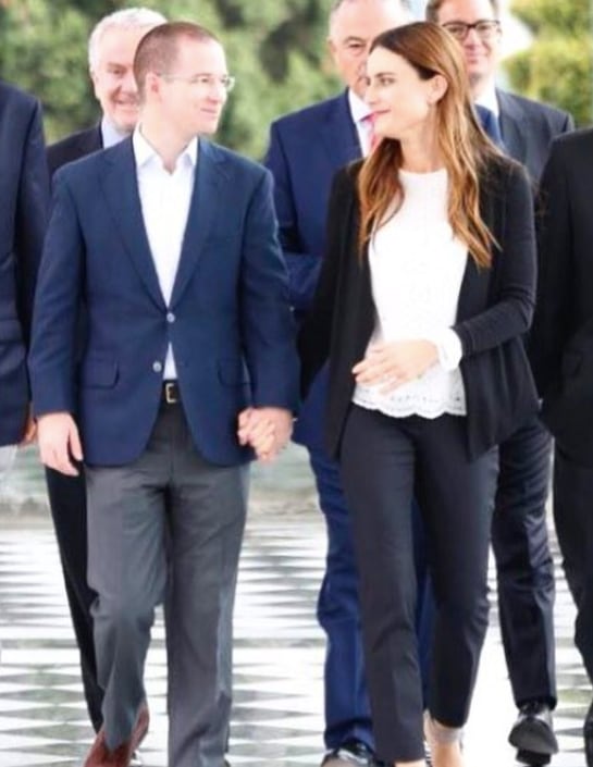 Ricardo Anaya y Carolina Martínez