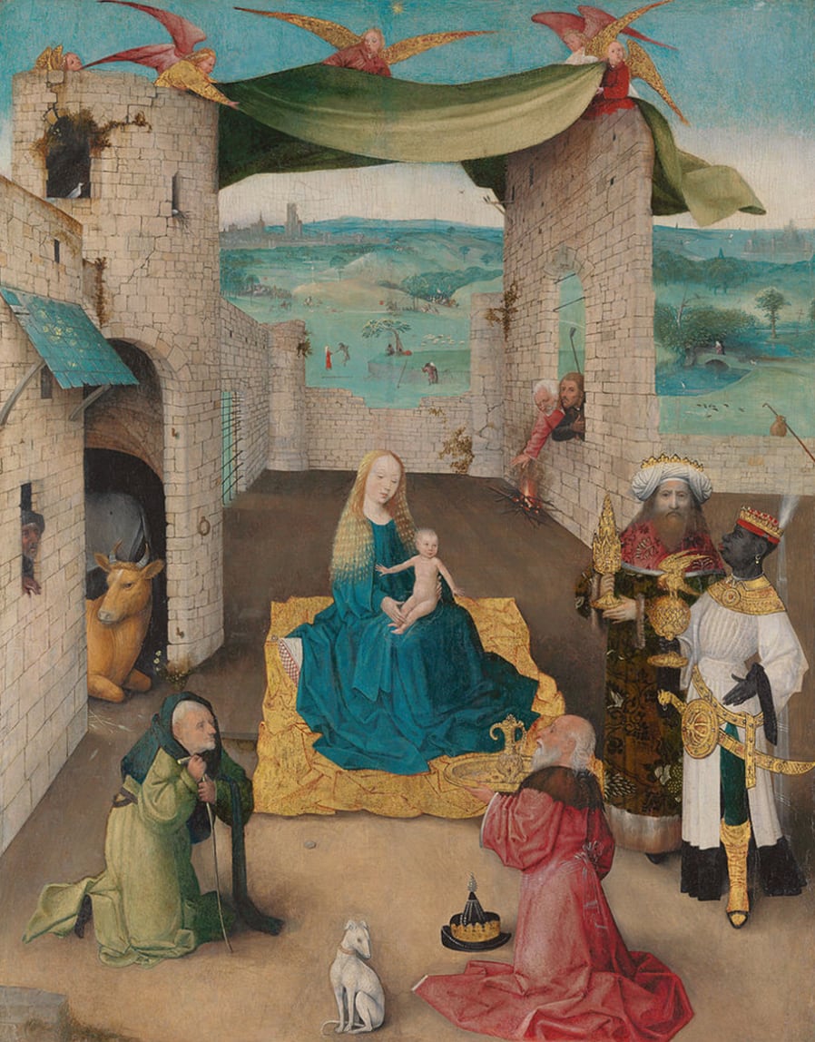 Adoración de los magos. El Bosco, c. 1470-1480.