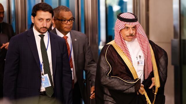 Príncipe Faisal bin Farhan al-Saud de Arabia Saudita en la Asamblea General de la ONU